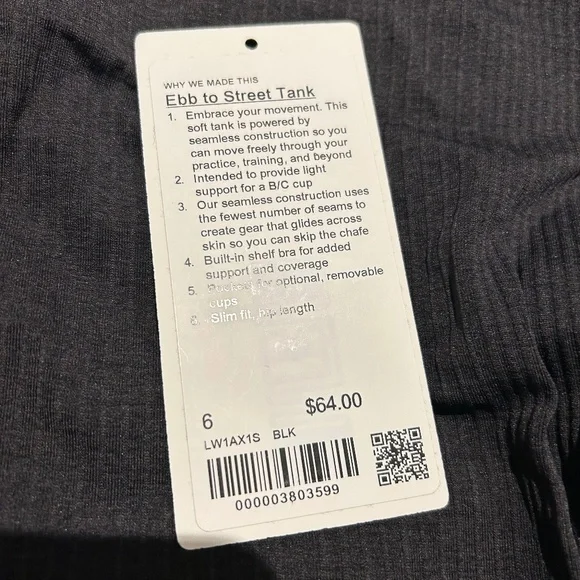 Lululemon Ebb to Street Tank Size 6 - Picture 6 of 6